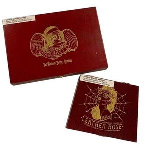Drew Estate Cigar Boxes Fat Bottom Gordito Betty Leather Rose Corona Lot of 2